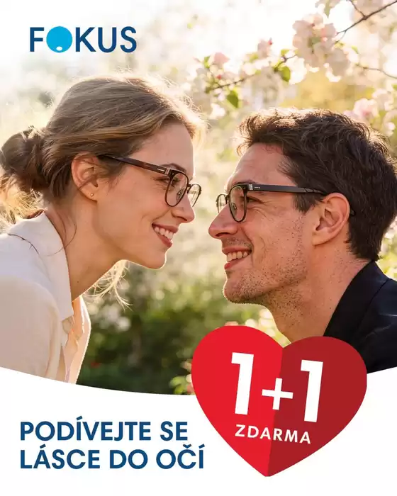 Fokus optik katalog v Jičín | 1 + 1 ZDARMA na dioptrické brýle | 2026-05-04T00:00:00.000Z - 2026-06-30T00:00:00.000Z