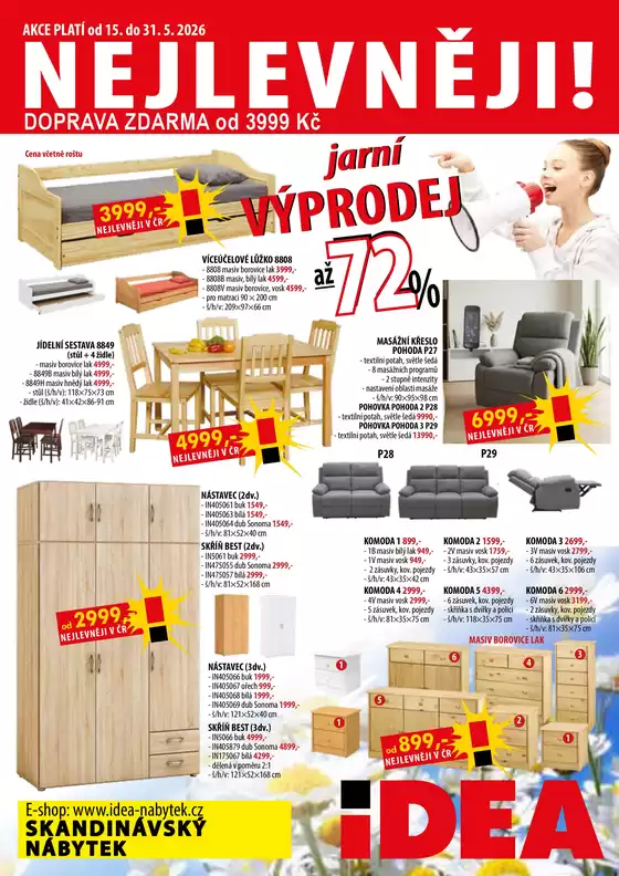 IDEA nábytek katalog v Brno | IDEA nábytek Aktuální leták | 2026-05-15T00:00:00.000Z - 2026-05-31T00:00:00.000Z