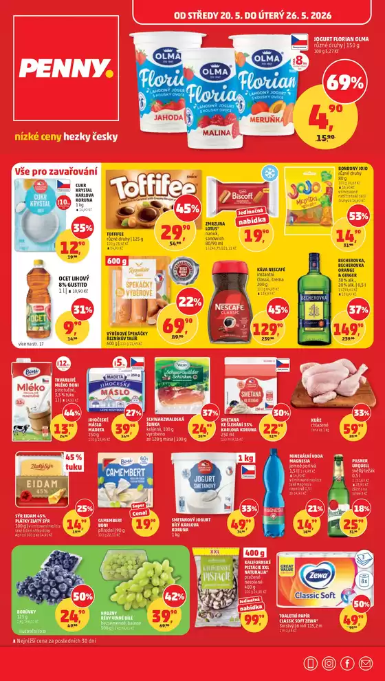 Penny Market katalog v Rosice | Nabídky pro lovce výhodných nákupů | 2026-05-20T00:00:00.000Z - 2026-05-26T00:00:00.000Z