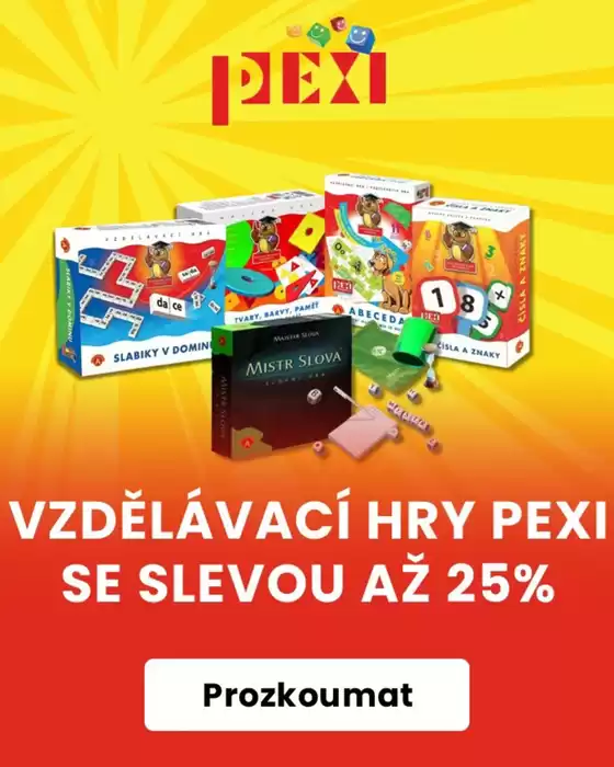 SEVT katalog v Černošice | VZDĚLÁVACÍ HRY PEXI SE SLEVOU AŽ 25% | 2026-05-18T00:00:00.000Z - 2026-05-31T00:00:00.000Z