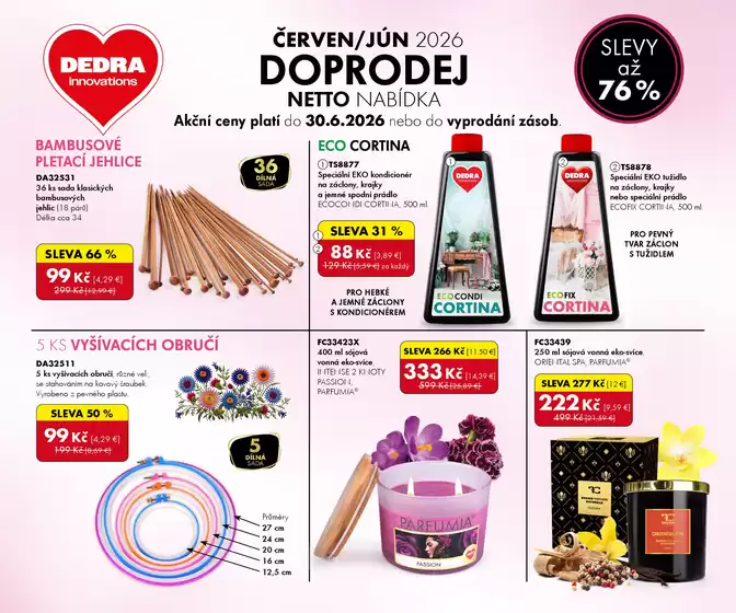 Dedra katalog v Frýdek-Místek | Leták doprodej Červen 2026 | 2026-06-01T00:00:00.000Z - 2026-06-30T00:00:00.000Z