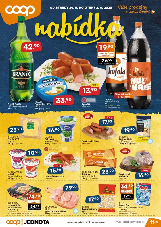 Coop katalog v Příbram | Top nabídky pro šetrné zákazníky | 2026-05-20T00:00:00.000Z - 2026-06-02T00:00:00.000Z