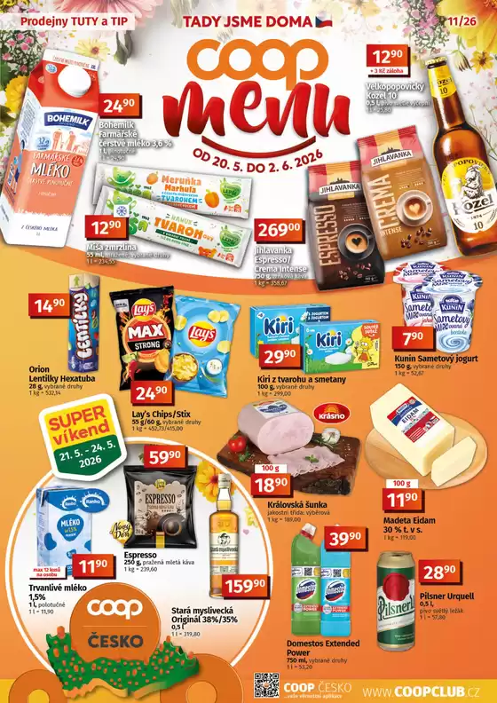 Coop katalog v Příbram | Nabídky pro lovce výhodných nákupů | 2026-05-20T00:00:00.000Z - 2026-06-02T00:00:00.000Z