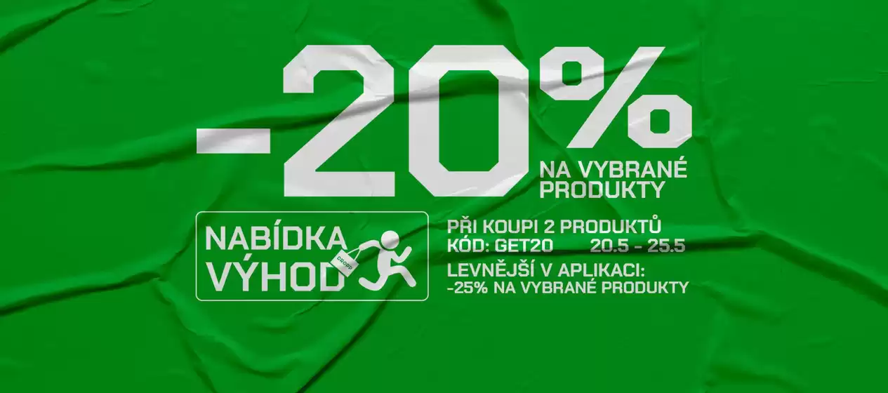 Cropp katalog v Černošice | -20% na vybrané produkty | 2026-05-20T00:00:00.000Z - 2026-05-25T00:00:00.000Z