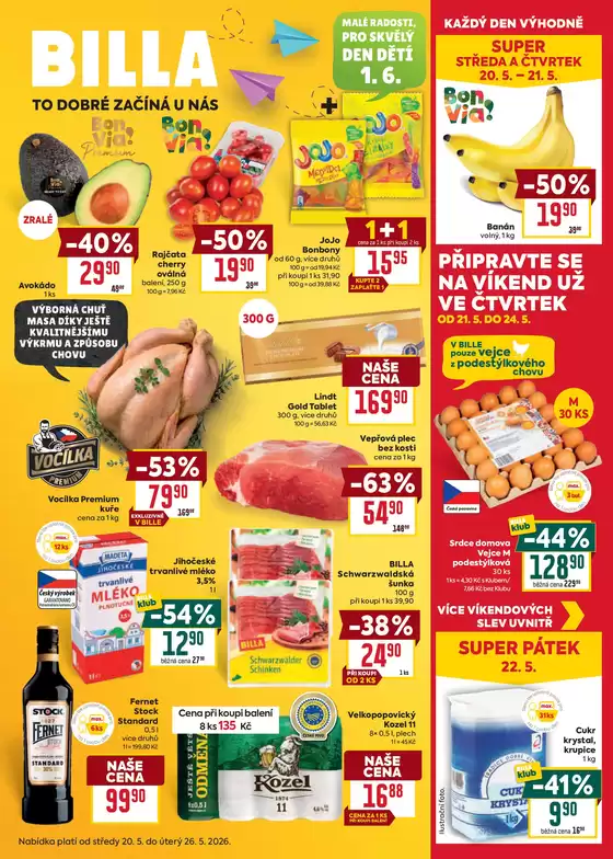 Billa katalog v Hořice | Billa Velký leták | 2026-05-20T00:00:00.000Z - 2026-05-26T00:00:00.000Z