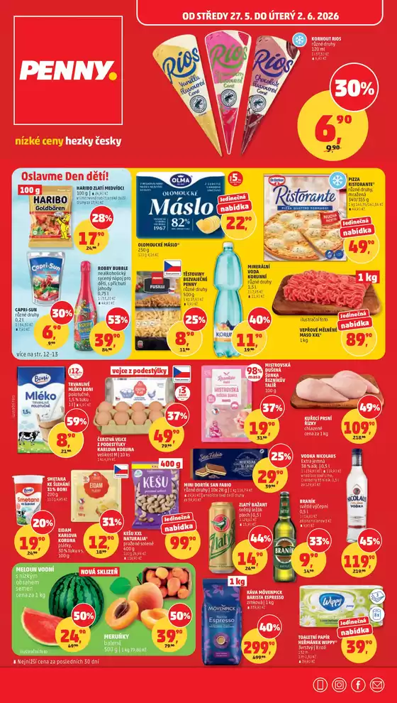 Penny Market katalog | Skvělé slevy na vybrané produkty | 2026-05-27T00:00:00.000Z - 2026-06-02T00:00:00.000Z