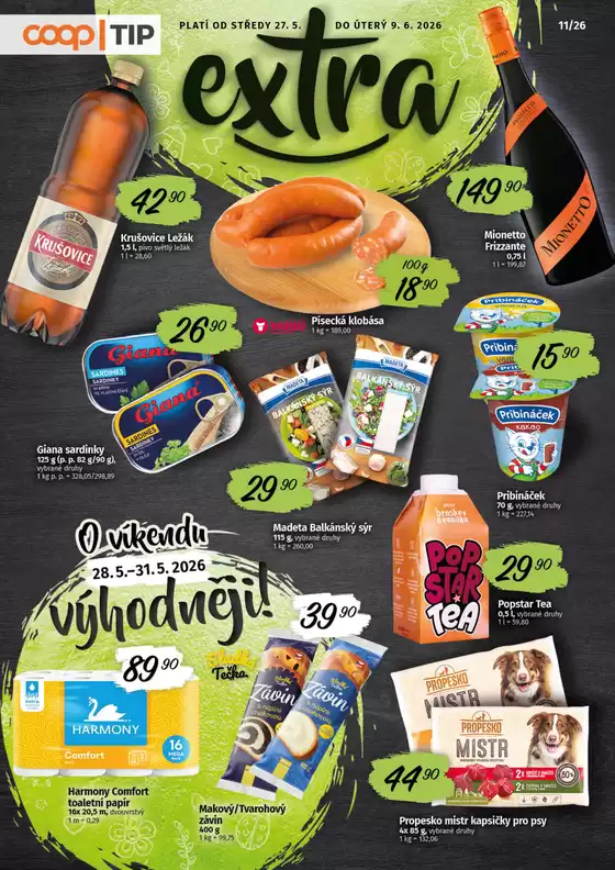 Coop katalog v Blansko | Top nabídky pro všechny lovce výhodných nákupů | 2026-05-27T00:00:00.000Z - 2026-06-09T00:00:00.000Z