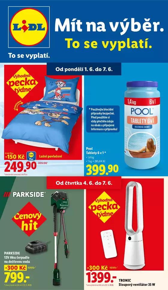 Lidl katalog | 1. 6. - 7. 6. 2026 | 2026-06-01T00:00:00.000Z - 2026-06-07T00:00:00.000Z