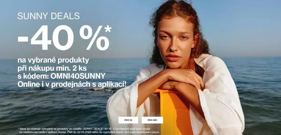 House katalog v Třebíč | SUNNY DEALS -40% | 2026-05-29T00:00:00.000Z - 2026-06-22T00:00:00.000Z