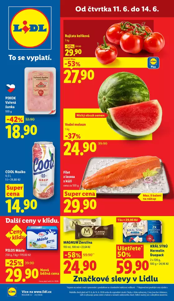 Lidl katalog v Karlovy Vary | 11. 6. - 14. 6. 2026 | 2026-06-11T00:00:00.000Z - 2026-06-14T00:00:00.000Z