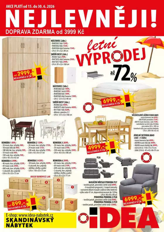 IDEA nábytek katalog | IDEA nábytek Aktuální leták | 2026-06-15T00:00:00.000Z - 2026-06-30T00:00:00.000Z