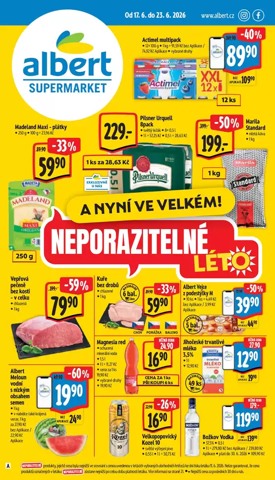 Albert katalog v Slaný | Albert - 25SMakcniletak | 2026-06-17T00:00:00.000Z - 2026-06-23T00:00:00.000Z