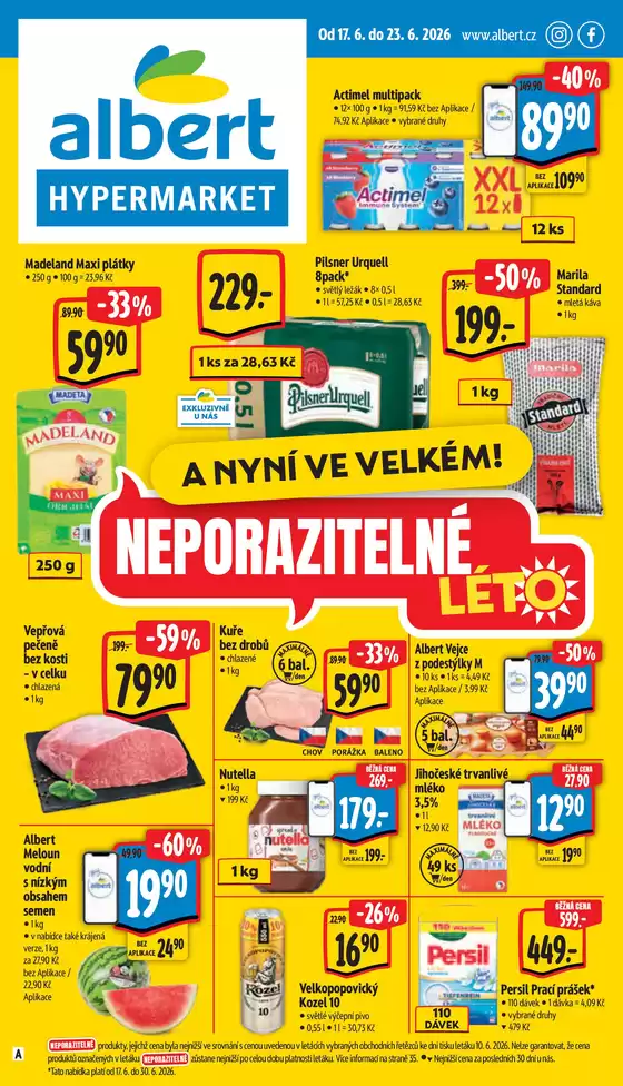 Albert katalog v Slaný | Albert - 25HMakcniletka | 2026-06-17T00:00:00.000Z - 2026-06-23T00:00:00.000Z