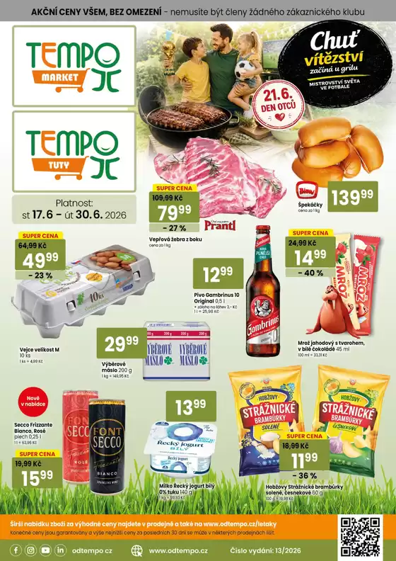 TEMPO katalog | Leták TUTY 17.6. - 30.6.2026 | 2026-06-17T00:00:00.000Z - 2026-06-30T00:00:00.000Z