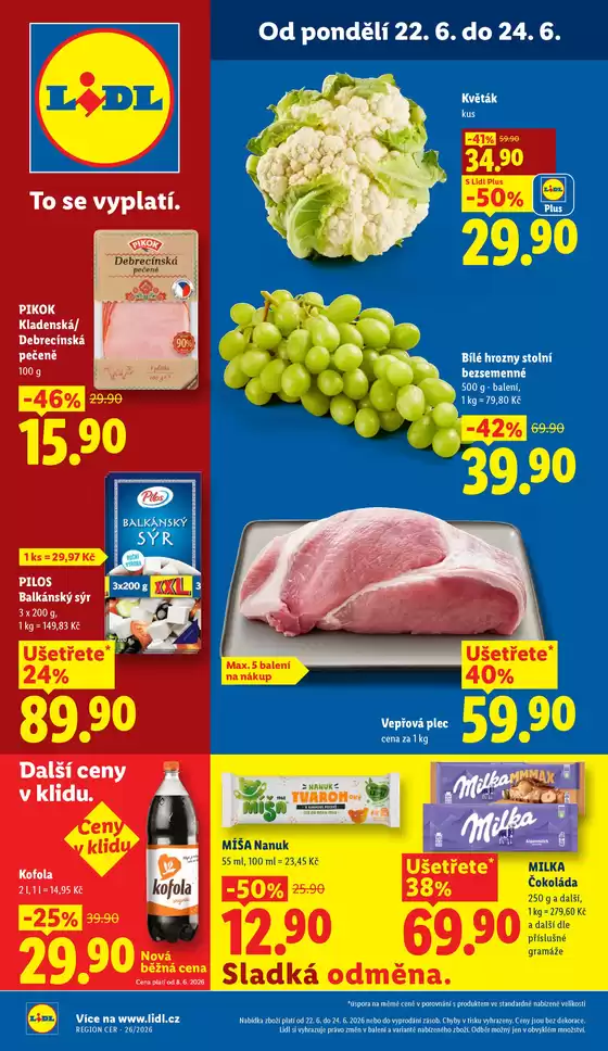 Lidl katalog v Otrokovice | 22. 6. - 24. 6. 2026 | 2026-06-22T00:00:00.000Z - 2026-06-28T00:00:00.000Z