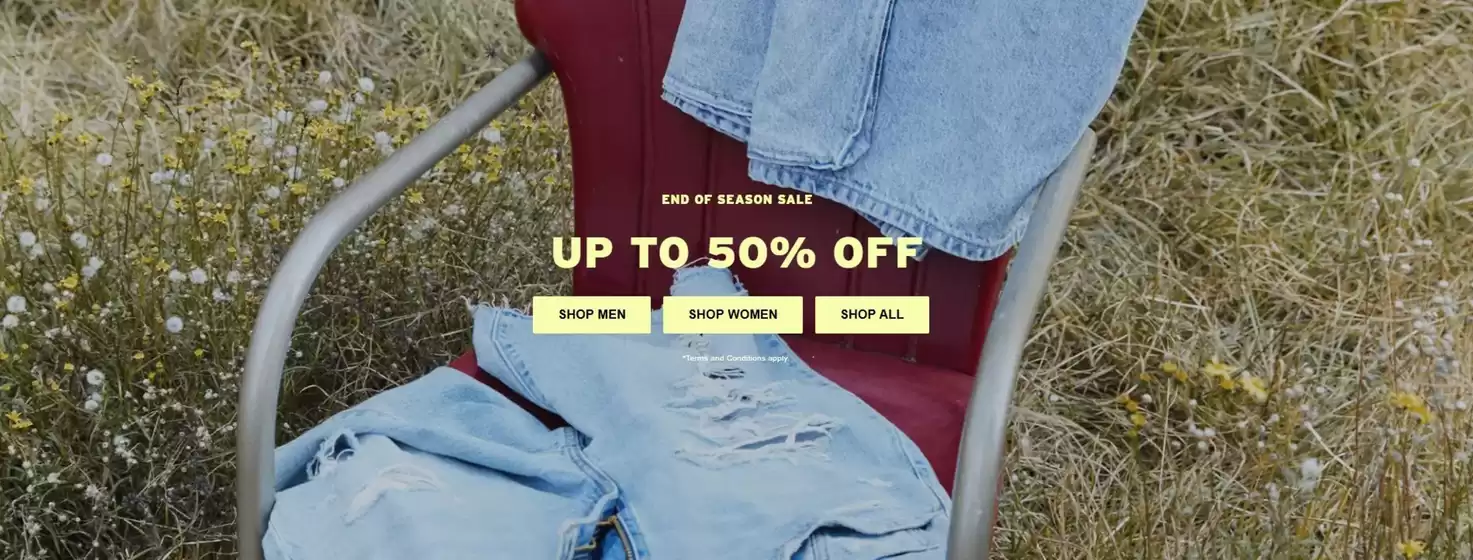 Levi's katalog | END OF SEASON SALE UP TO 50% OFF | 2026-06-19T00:00:00.000Z - 2026-07-02T00:00:00.000Z