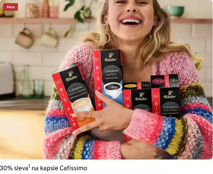 Tchibo katalog | 30% sleva na kapsle Cafissimo | 2026-06-29T00:00:00.000Z - 2026-07-12T00:00:00.000Z