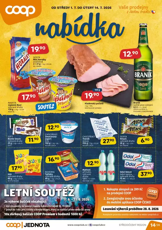 Coop katalog | Skvělá nabídka pro lovce výhodných nákupů | 2026-07-01T00:00:00.000Z - 2026-07-14T00:00:00.000Z