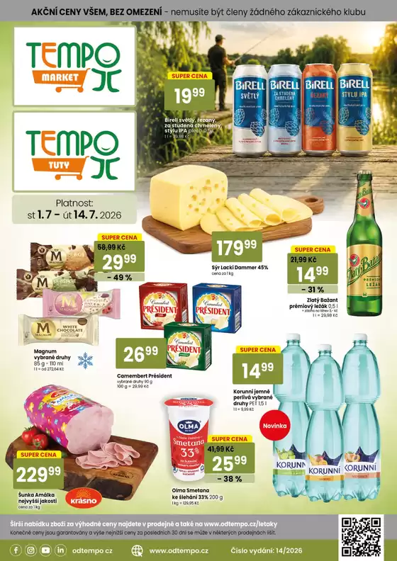 TEMPO katalog v Česká Lípa | Leták TEMPO market 1.7. - 14.7.2026 | 2026-07-01T00:00:00.000Z - 2026-07-14T00:00:00.000Z
