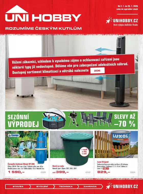Uni Hobby katalog v Neratovice | Uni Hobby leták | 2026-07-02T00:00:00.000Z - 2026-07-26T00:00:00.000Z