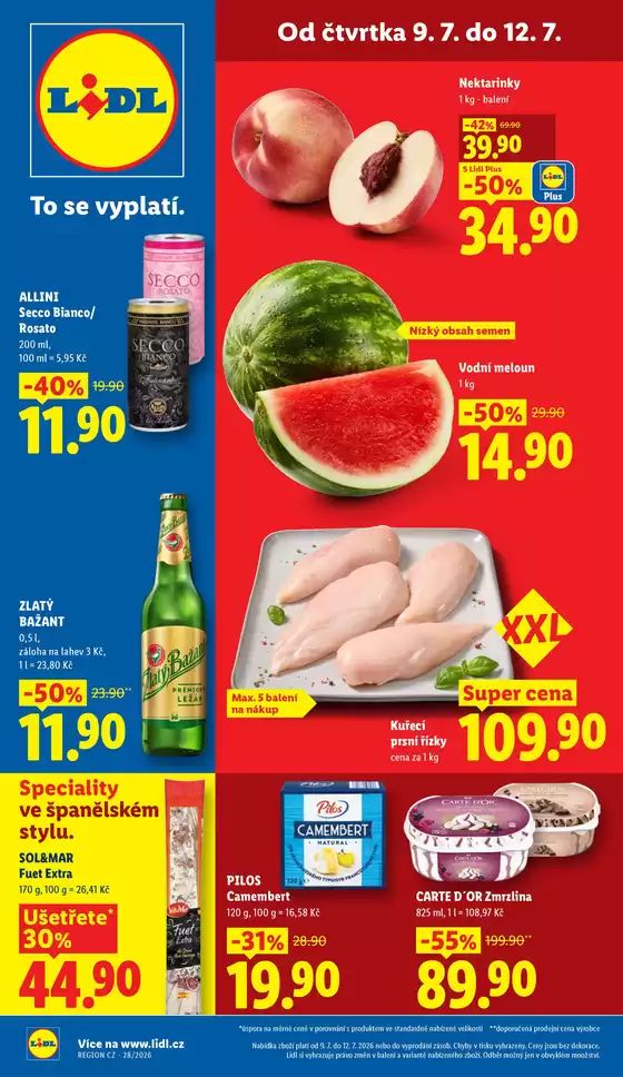 Lidl katalog v Neratovice | 9. 7. - 12. 7. 2026 | 2026-07-09T00:00:00.000Z - 2026-07-12T00:00:00.000Z