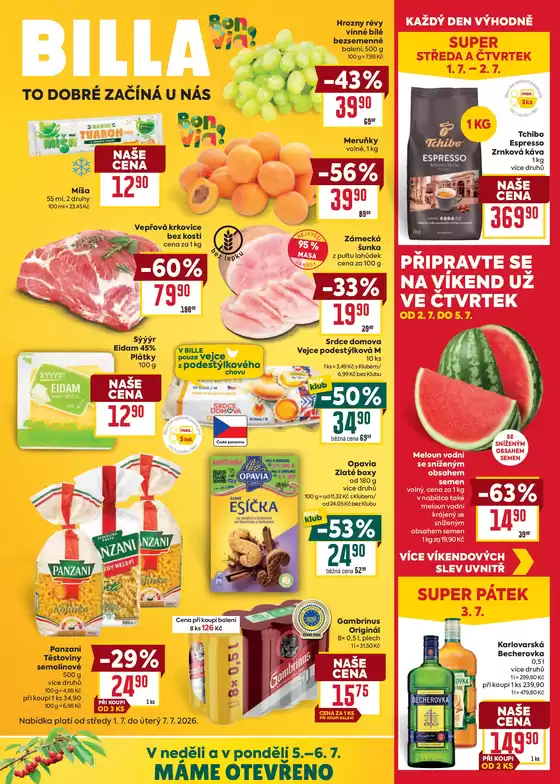 Billa katalog v Brno | Billa Velký leták | 2026-07-01T00:00:00.000Z - 2026-07-07T00:00:00.000Z