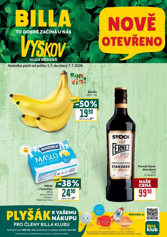 Billa katalog v Brno | Billa Speciál Vyškov | 2026-07-01T00:00:00.000Z - 2026-07-07T00:00:00.000Z