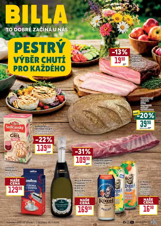 Billa katalog v Brno | Billa Katalog Výběr chutí | 2026-07-01T00:00:00.000Z - 2026-07-28T00:00:00.000Z