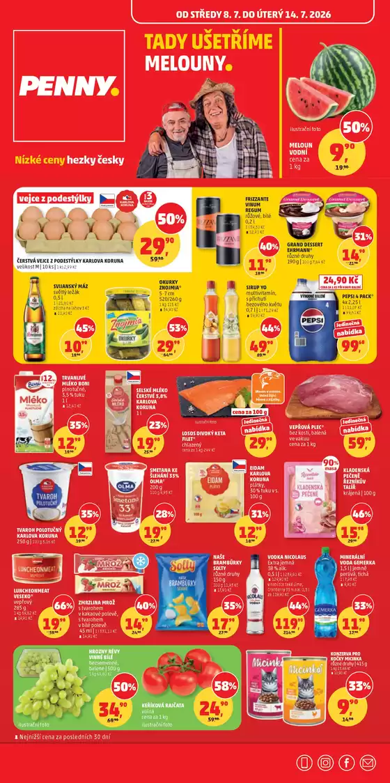 Penny Market katalog | Skvělé slevy na vybrané produkty | 2026-07-08T00:00:00.000Z - 2026-07-14T00:00:00.000Z