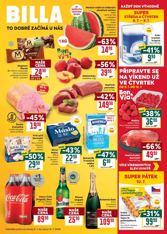 Billa katalog v Krnov | Billa Velký leták | 2026-07-08T00:00:00.000Z - 2026-07-14T00:00:00.000Z