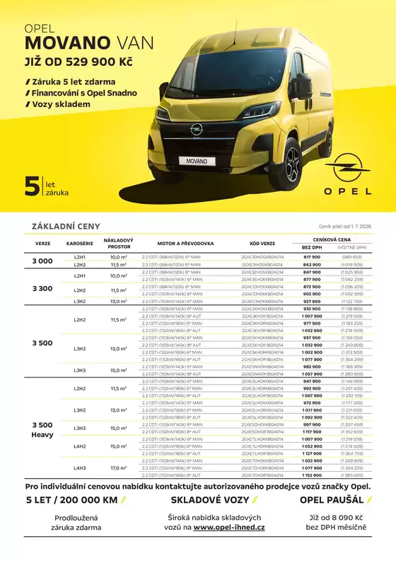 Opel katalog | OPEL MOVANO VAN | 2026-07-14T00:00:00.000Z - 2026-09-30T00:00:00.000Z