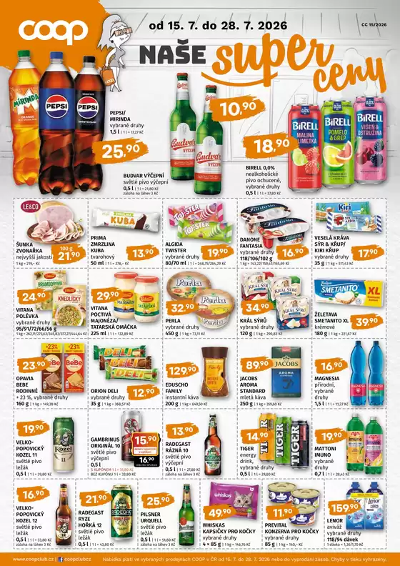 Coop katalog v Vizovice | Nabídky pro lovce výhodných nákupů | 2026-07-15T00:00:00.000Z - 2026-07-28T00:00:00.000Z