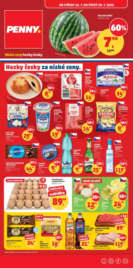 Penny Market katalog | Top nabídky a slevy | 2026-07-22T00:00:00.000Z - 2026-07-28T00:00:00.000Z