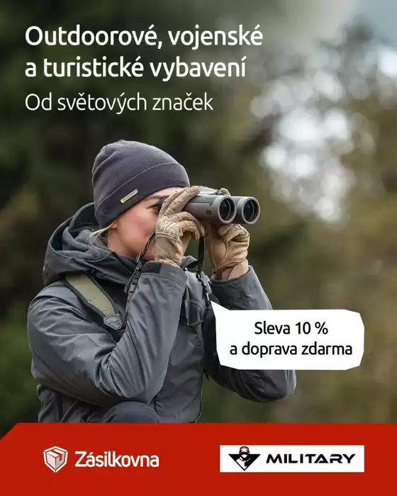 Zásilkovna katalog v Kadaň | Akce na e-shopu MILITARY | 2026-07-20T00:00:00.000Z - 2026-07-31T00:00:00.000Z