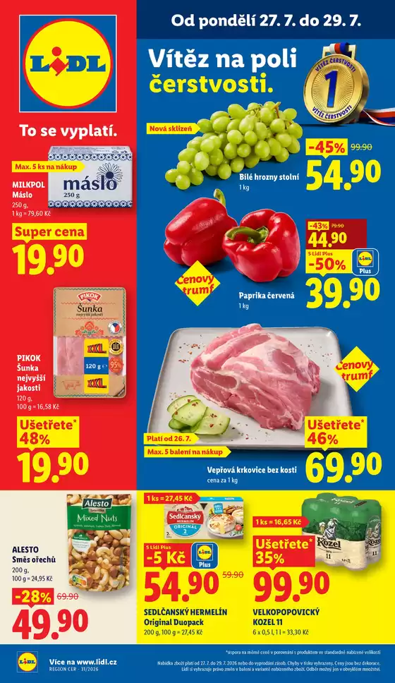 Lidl katalog v Olomouc | 27. 7. - 29. 7. 2026 | 2026-07-27T00:00:00.000Z - 2026-08-02T00:00:00.000Z