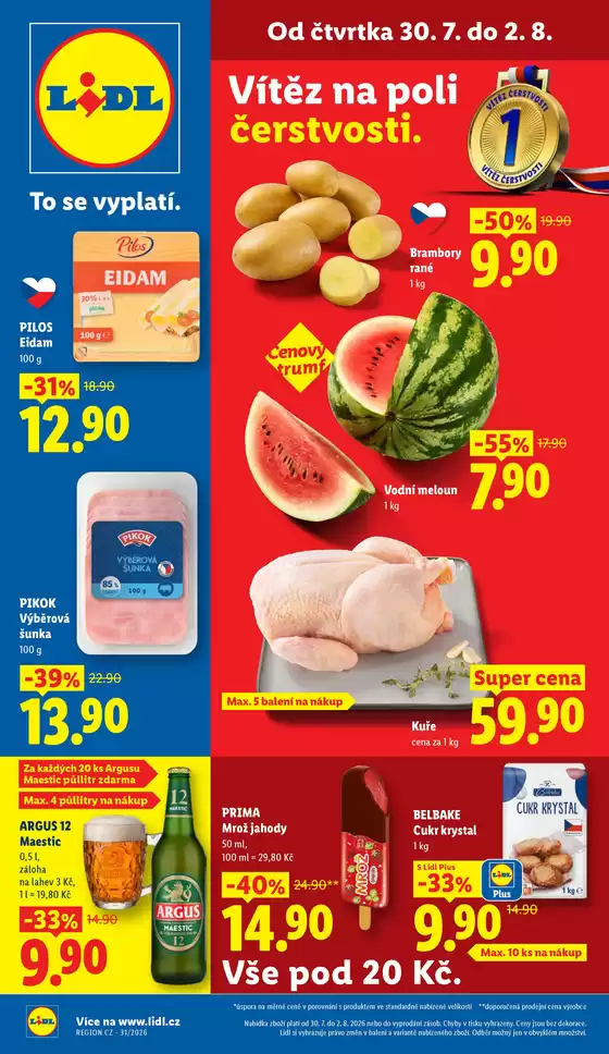 Lidl katalog v Olomouc | 30. 7. - 2. 8. 2026 | 2026-07-30T00:00:00.000Z - 2026-08-02T00:00:00.000Z