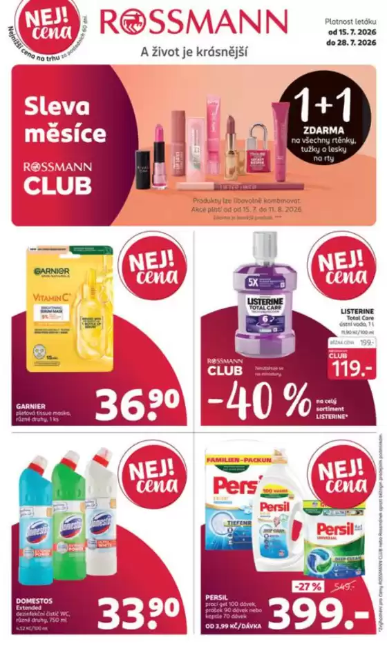 Rossmann katalog v Přerov | Rossmann leták | 2026-07-15T00:00:00.000Z - 2026-07-28T00:00:00.000Z