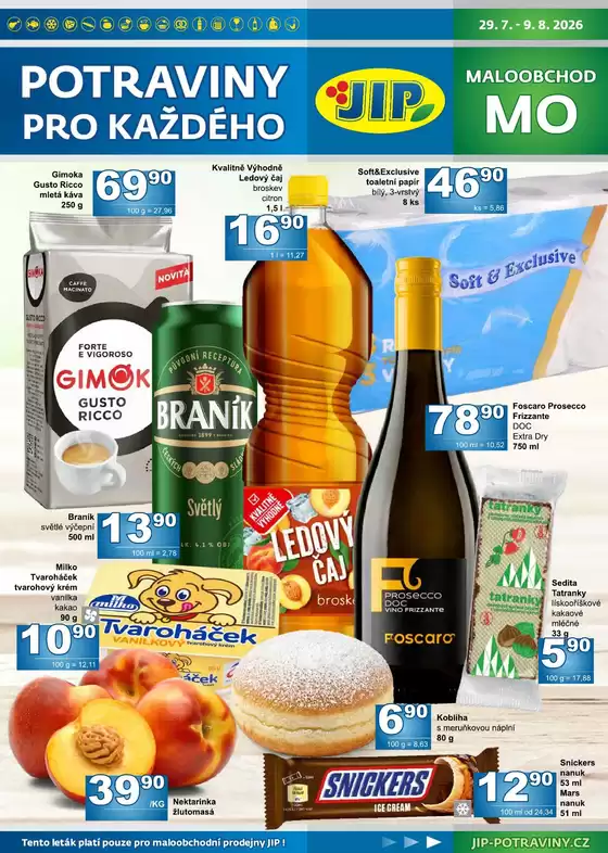 Jip katalog v Prachatice | Top nabídky pro všechny lovce výhodných nákupů | 2026-07-29T00:00:00.000Z - 2026-08-09T00:00:00.000Z