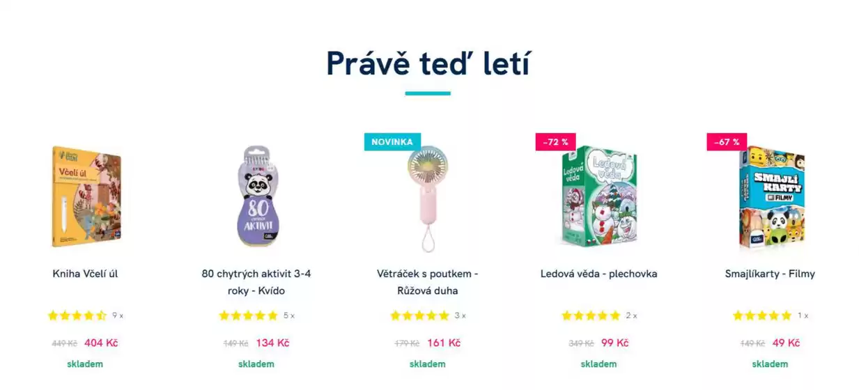 Albi katalog | Právě ted' letí | 2026-07-31T00:00:00.000Z - 2026-08-13T00:00:00.000Z