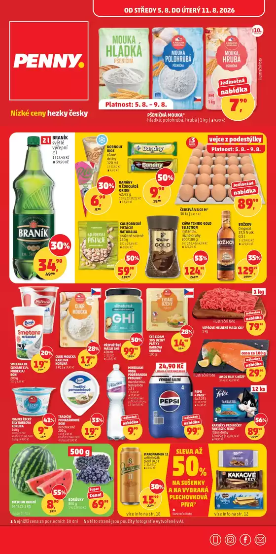 Penny Market katalog | Atraktivní speciální nabídky pro všechny | 2026-08-05T00:00:00.000Z - 2026-08-11T00:00:00.000Z