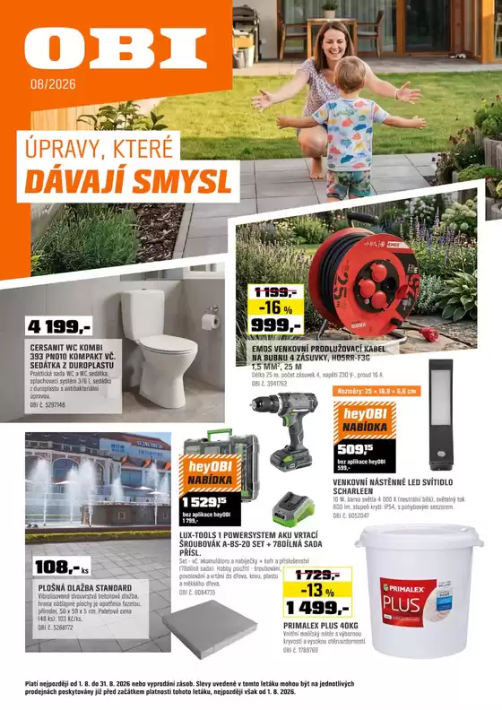 OBI katalog | OBI Nabídky! | 2026-08-03T00:00:00.000Z - 2026-08-31T00:00:00.000Z