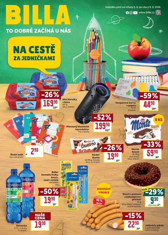 Billa katalog v Rokycany | Billa Katalog Na cestě za jedničkami | 2026-08-05T00:00:00.000Z - 2026-09-08T00:00:00.000Z