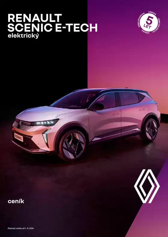 Renault katalog v Liberec | Renault Scenic E-Tech Elektrický | 2026-08-05T00:00:00.000Z - 2026-08-31T00:00:00.000Z