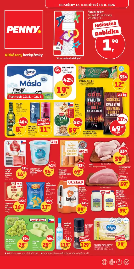 Penny Market katalog | Speciální nabídky pro vás | 2026-08-12T00:00:00.000Z - 2026-08-18T00:00:00.000Z