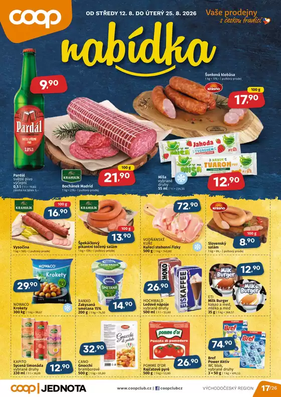 Coop katalog | Nabídky pro lovce výhodných nákupů | 2026-08-12T00:00:00.000Z - 2026-08-25T00:00:00.000Z