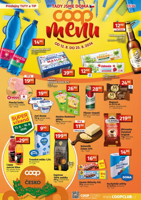 Coop katalog | Skvělá nabídka pro všechny zákazníky | 2026-08-12T00:00:00.000Z - 2026-08-25T00:00:00.000Z