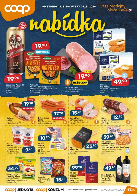 Coop katalog | Skvělé slevy na vybrané produkty | 2026-08-12T00:00:00.000Z - 2026-08-25T00:00:00.000Z