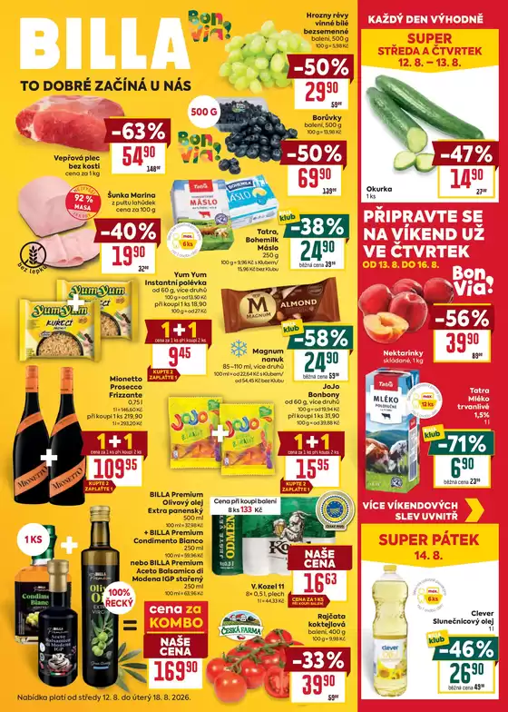 Billa katalog | Billa Velký leták | 2026-08-12T00:00:00.000Z - 2026-08-18T00:00:00.000Z