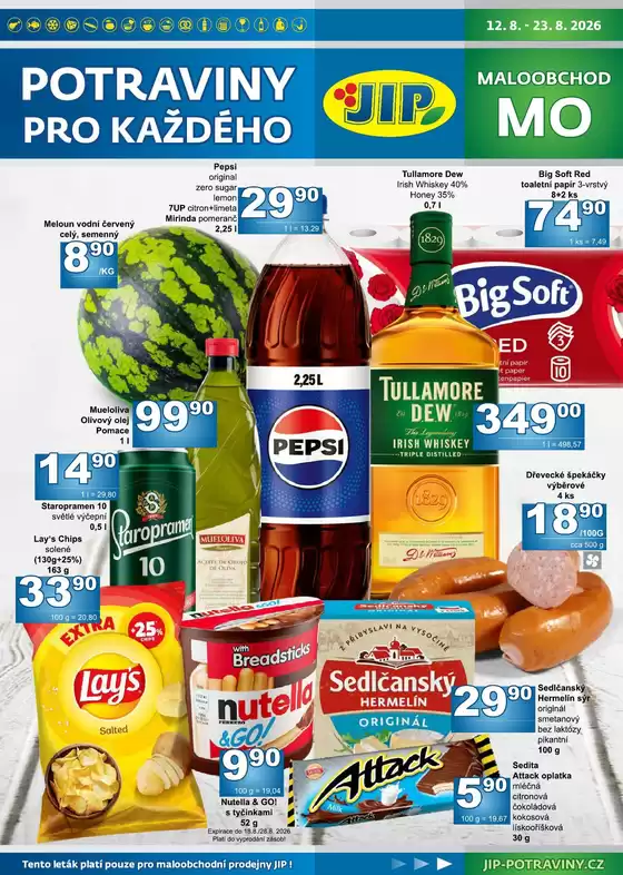 Jip katalog | Slevy a akce | 2026-08-12T00:00:00.000Z - 2026-08-23T00:00:00.000Z