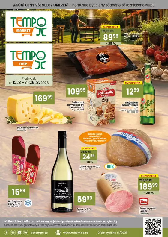 TEMPO katalog v Velké Meziříčí | Leták TUTY 12.8. - 25.8.2026 | 2026-08-12T00:00:00.000Z - 2026-08-25T00:00:00.000Z